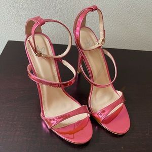 MissPap Metallic Pink Heels